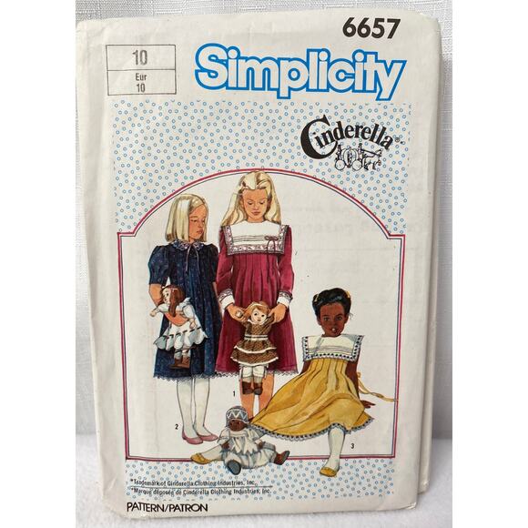 Sewing Patterns Lot of 5 Vintage Girl Simplicity & McCalls Uncut - Picture 4 of 5